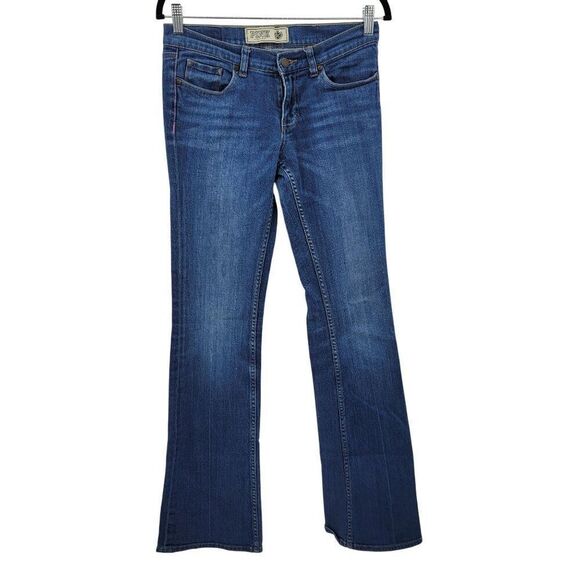 Vtg Victorias Secret Pink Womens Bootcut Jeans Sz 6L Med Wash Stretch Long - Picture 2 of 12